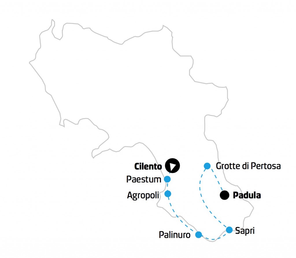 Campania Tour Cilento mappa