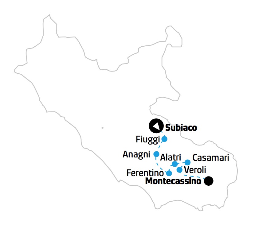 Tour Classico della Ciociaria mappa