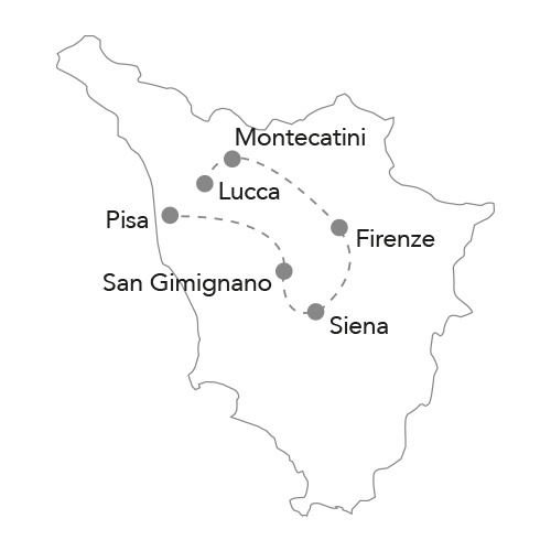 Tour Toscana Mappa