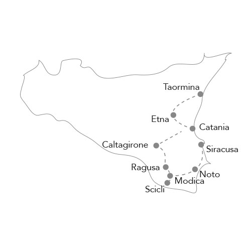 Tour Tradizioni di Sicilia Mappa