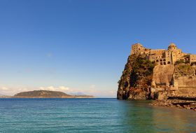 amazing aragon castle view in the island of ischia