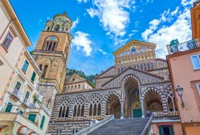 Medieval Roman Catholic cathedral in the Piazza del Duomo Amalfi, Italy